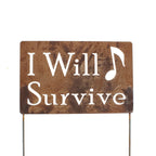 Funny Garden Stake 20 to 33 Inches Tall (No Pesticides Please, XL 33" Tall)