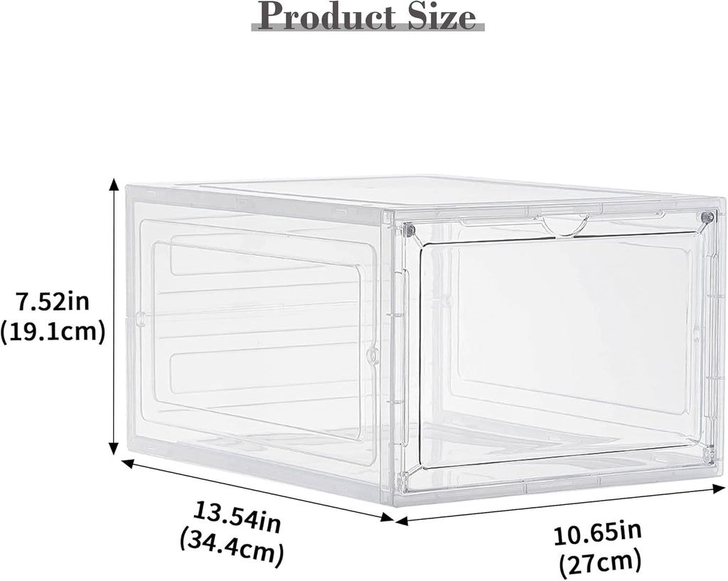 LXLXXL 18 Pack Storage Bins with Lids, 19 Qt Stackable Clear Storage Box