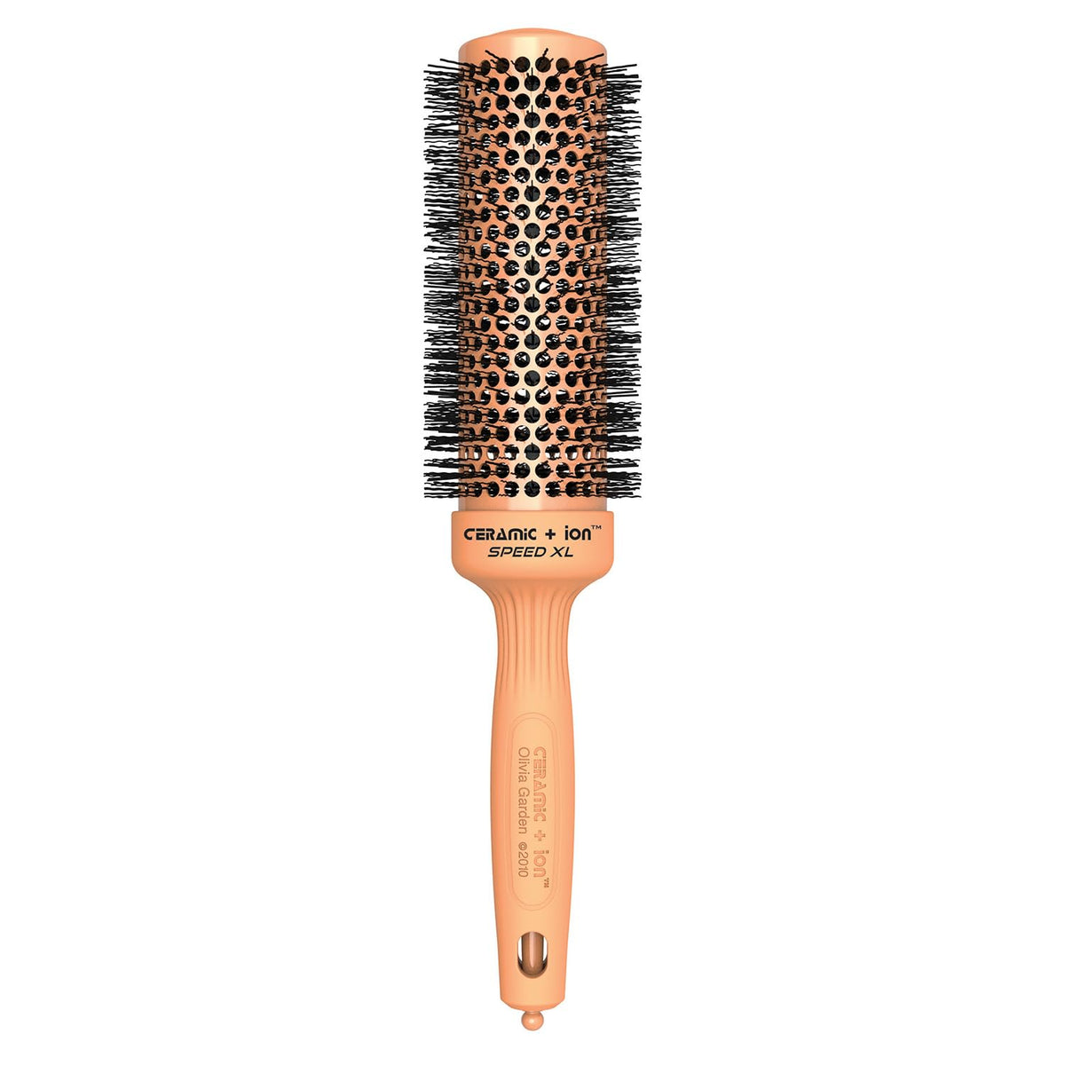 Olivia Garden Ceramic + Ion Speed XL - Extra-Long Round Thermal Hair Brush - Not Electrical - Professional Blowout Brush for Normal to Thick Hair