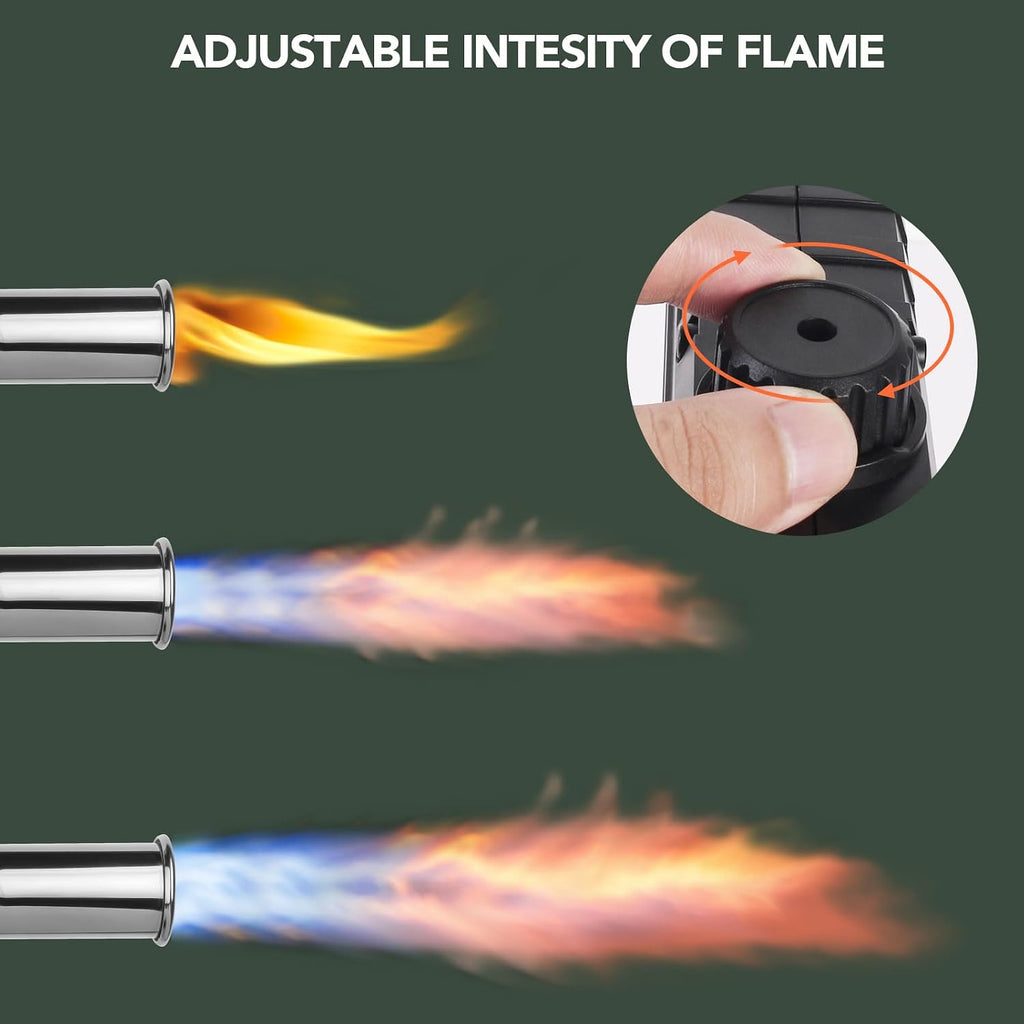 Sondiko Powerful Cooking Propane Torch, Adjustable Flame for Grilling