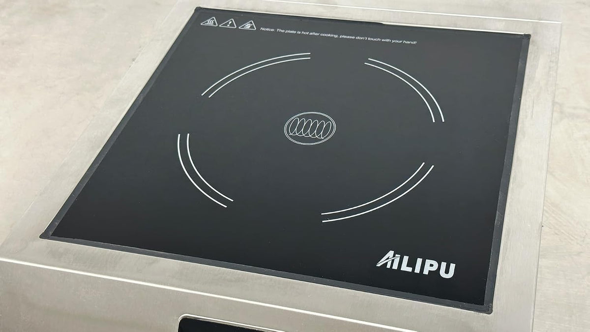 Commercial Induction Cooker, 3500W, 240V, Stainless Steel, Digital Control Panel ETL A80