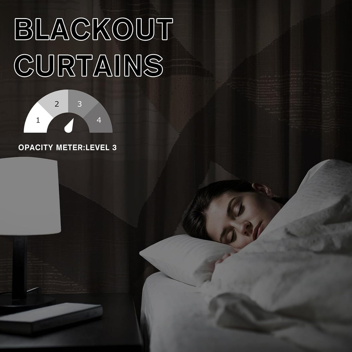 Mid Century Blackout Curtains & Gifts, Thermal Insulated Room Darkening Grommet Drapes for Bedroom Living Room, Minimalist Modern Abstract Window Treatments, 108 Inch Drapes 2 Panel Set