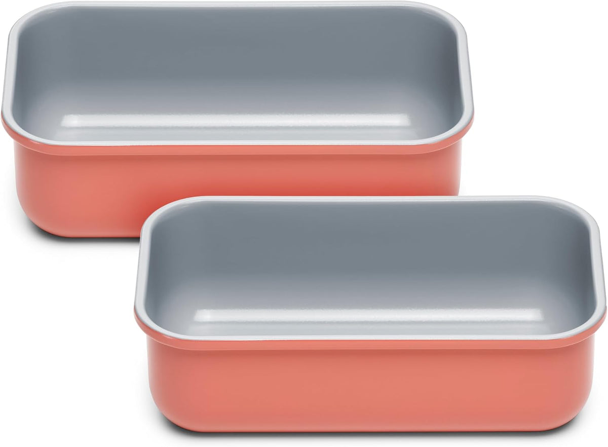 Caraway Non-Stick Ceramic-Coated 1 lb Loaf Pan Duo