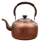 Whistling Kettle Teapot,Premium Copper Tea Kettle for Stove Top,Rustic Tea Pot with Ergonomic Handle,Work for All Stovetops