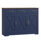HOSTACK Kitchen Buffet Cabinet with Storage, Sideboard Coffee Bar, White