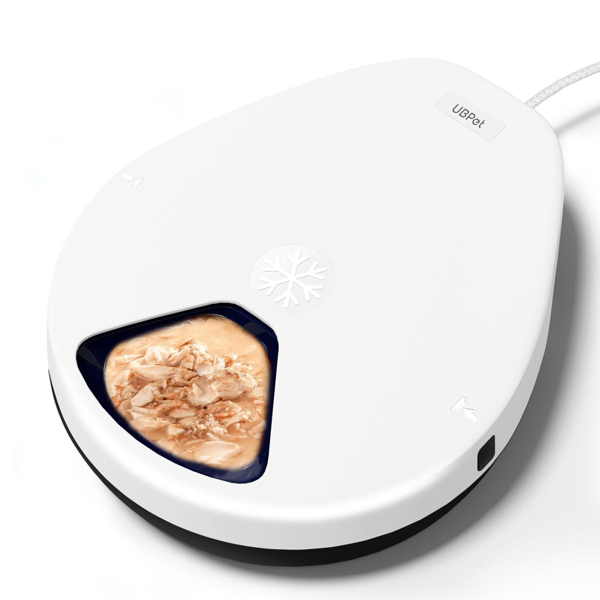 Automatic Wet Food Cat Feeder, 24H Food Freshness Smart Dual‑Temp Refrigerated Cat Feeder with Semiconductor Cooling & Pre‑Heating, App‑Controlled, Easy to Clean, 4‑Day Feeding Schedule