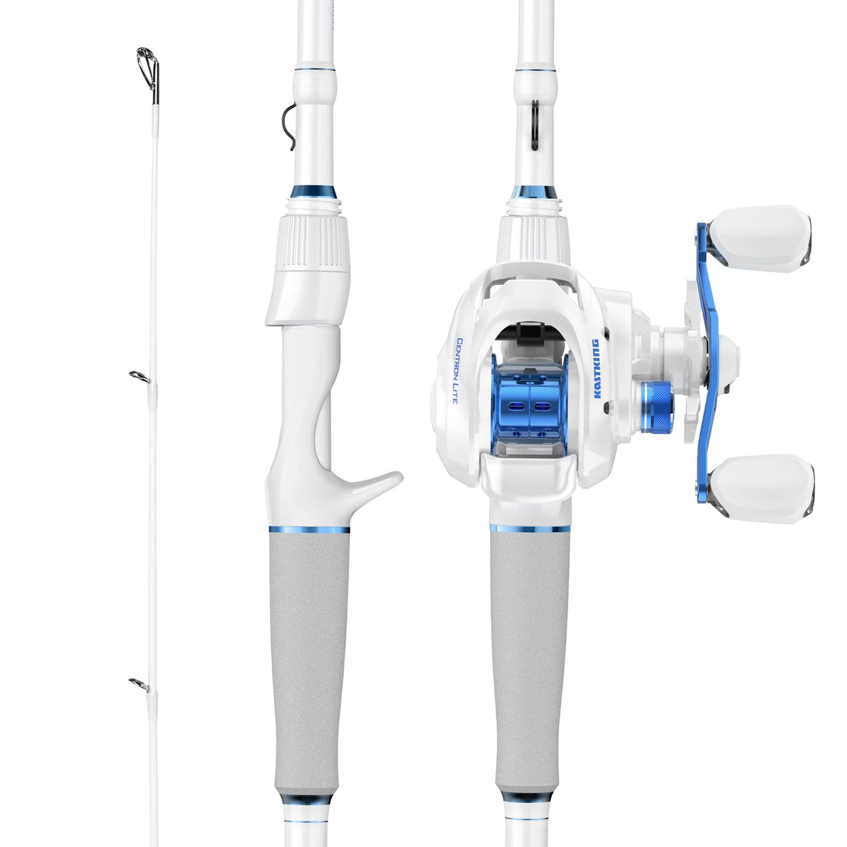 KastKing Centron Lite Fishing Rod and Reel Combo, Baitcaster & Spinning