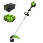 Greenworks 60V 13 in String Trimmer & 540 CFM Blower Combo, 4.0 Ah Battery