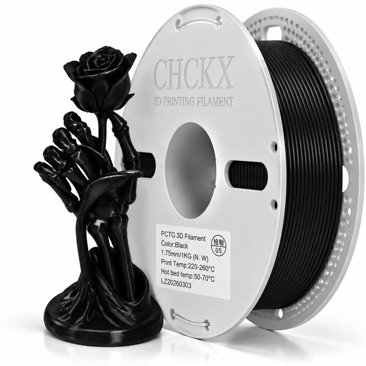 16Rolls PETG Filament Bundle Filament Bulk 1KG 1.75 mm Multicolor