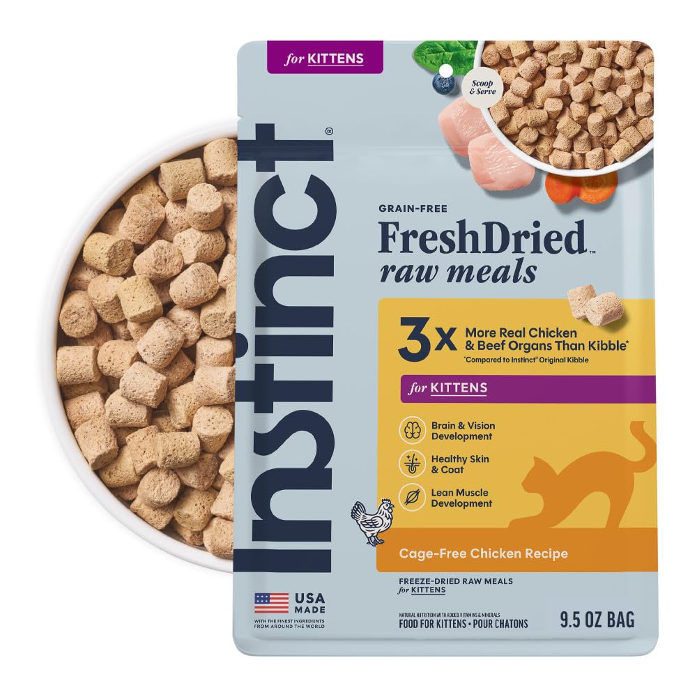 Instinct Freeze Dried Raw Meals, Natural Cat Food, Chicken, 25 oz. Bag