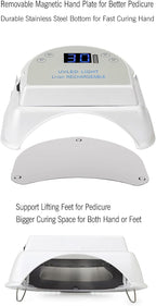 Professional Cordless LED Nail Lamp High Performance Rechargeable 64W Led UV Gel Nail Curing Light Nail Art Tool