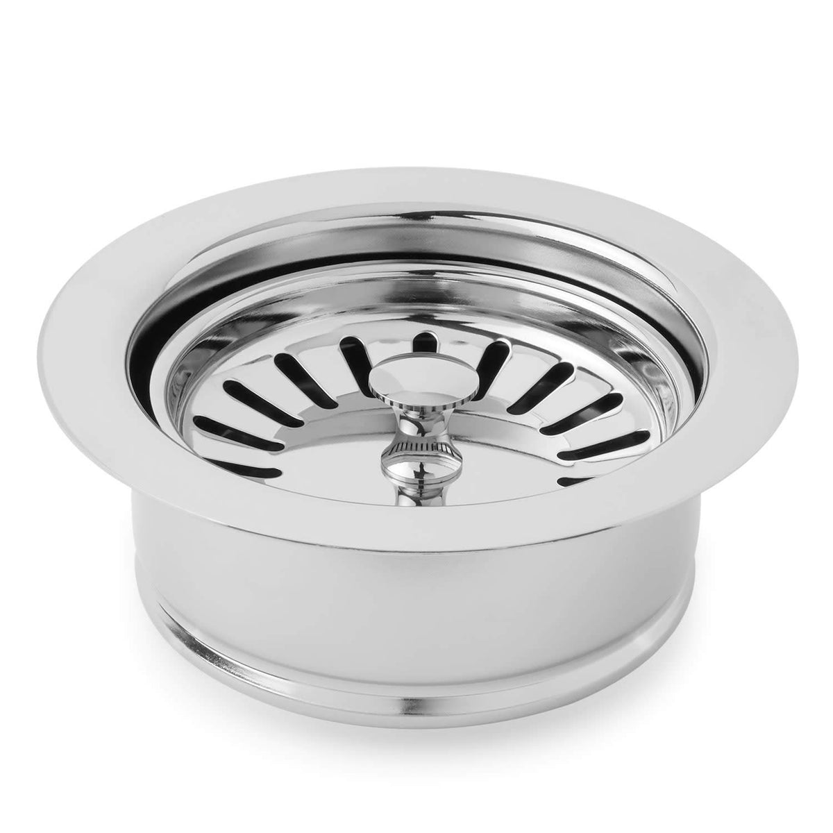 Signature Hardware 483692 4-1/2" Garbage Disposal Flange with Stopper for Sinks up to 5/8" Thick
