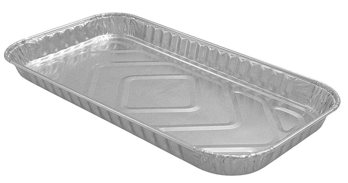 PACTOGO 11" x 4" x 1" Disposable Aluminum Foil Oblong Danish Cake Pans - Ideal Baking Tins for Sweets, Cakes, Cookies, Brownies (Pack of 200)