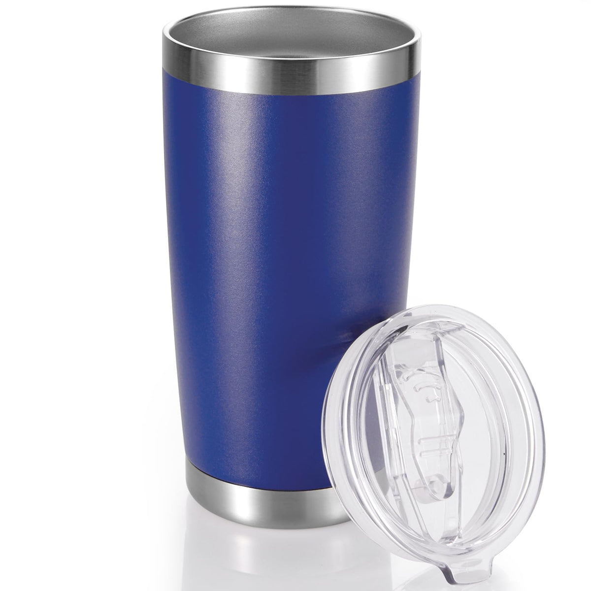 20 oz Tumblers Bulk Stainless Steel Tumbler with Lid, 12 Pack
