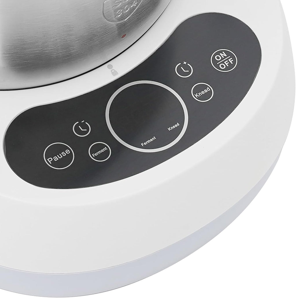 Electric Dough Maker with Ferment Function, 5L(4.5QT) Household Dough Maker Machine with 304 Stainless Steel Bowl Microcomputer Timing Kitchen Flour Kneading Machine for Bread Pizza Noodles (C-Blue)