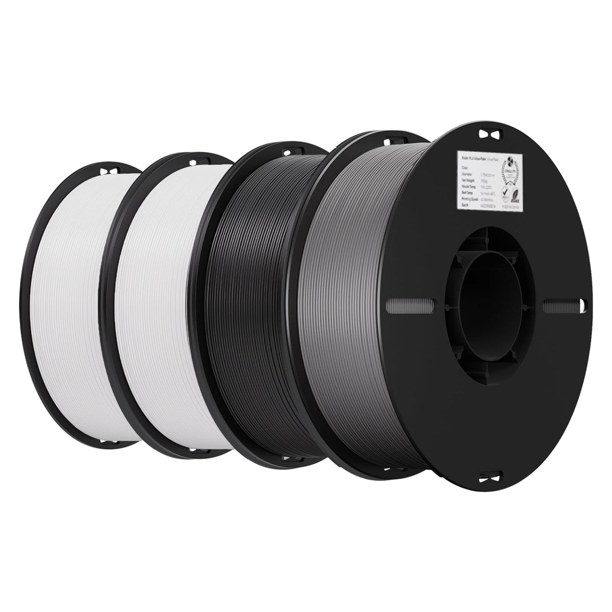 Creality PLA 3D Printer Filament, Multicolor, 12-Pack, 12KG Total