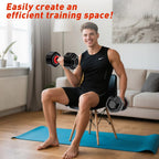 25/50lbs Adjustable Dumbbell Set of 2, 5-in-1 Free Weights Set