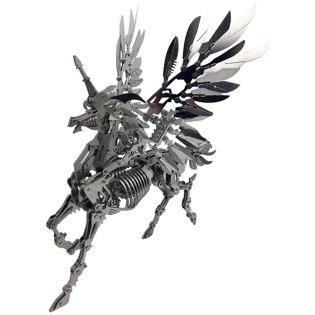 Mythical Unicorn 3D Metal Puzzle Model for Adults, DIY Animal Sculpture 3D Model Kit Immersive Creative Building Model Art Desk Decor (559+PCS)