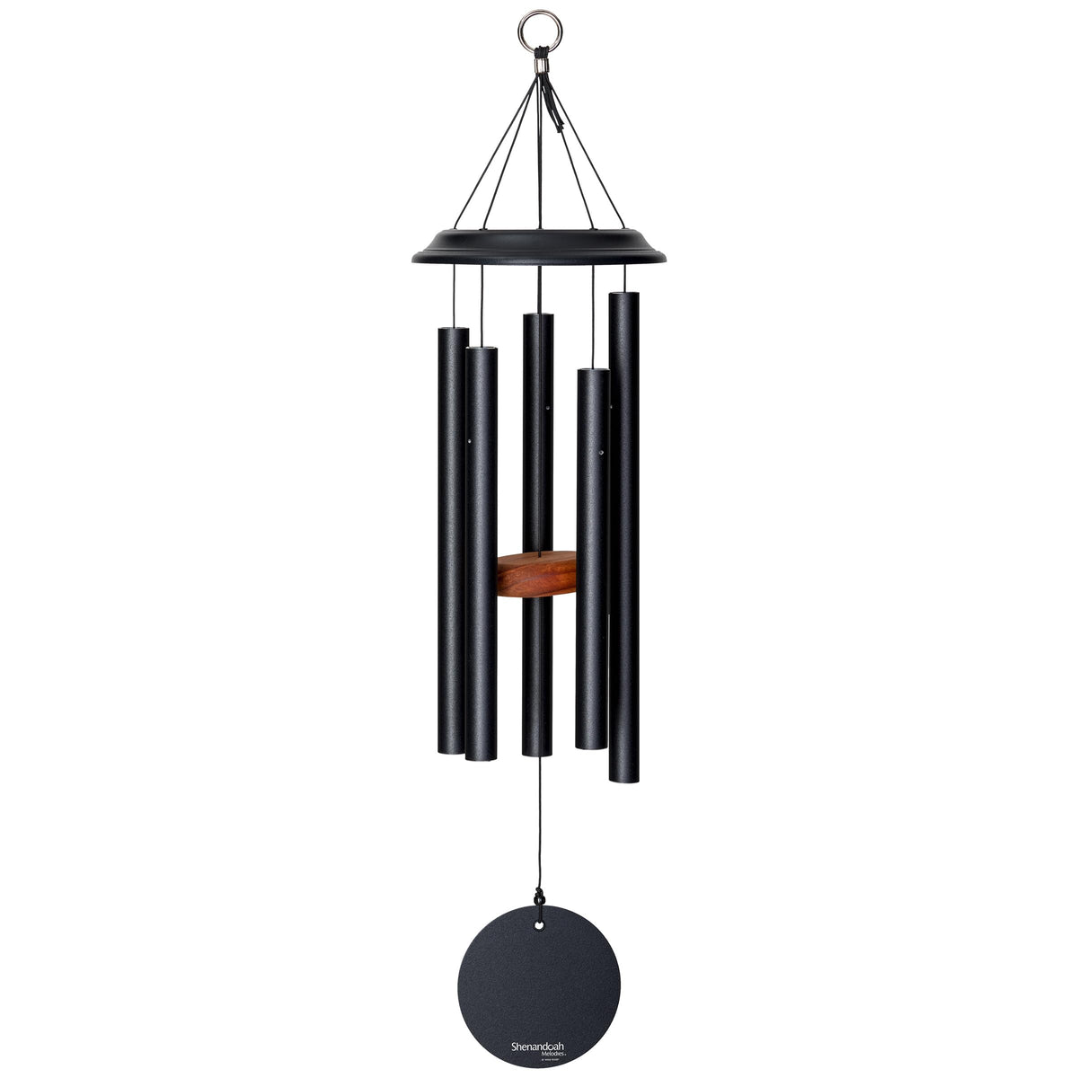 Shenandoah Melodies by Wind River – 29 inch Black Wind Chime for Patio, Backyard, Garden, and Outdoor décor (Aluminum Chime) Made in the USA