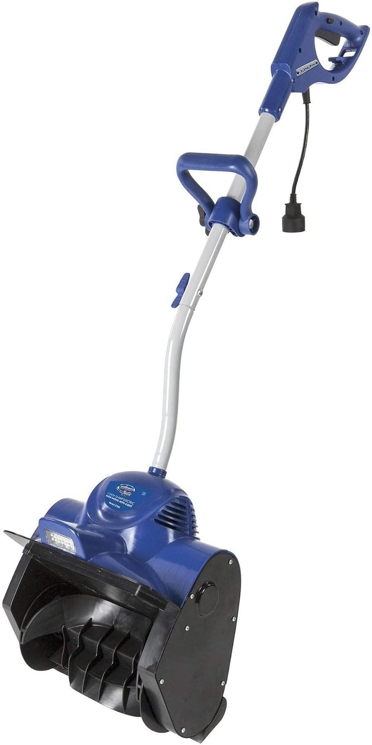 Snow Joe 324E Electric Snow Shovel, 10A Motor, 2-Blade Paddle Auger, Adjustable Handle, 2W LED Light, Clears 14-Inch by 6-Inch Path