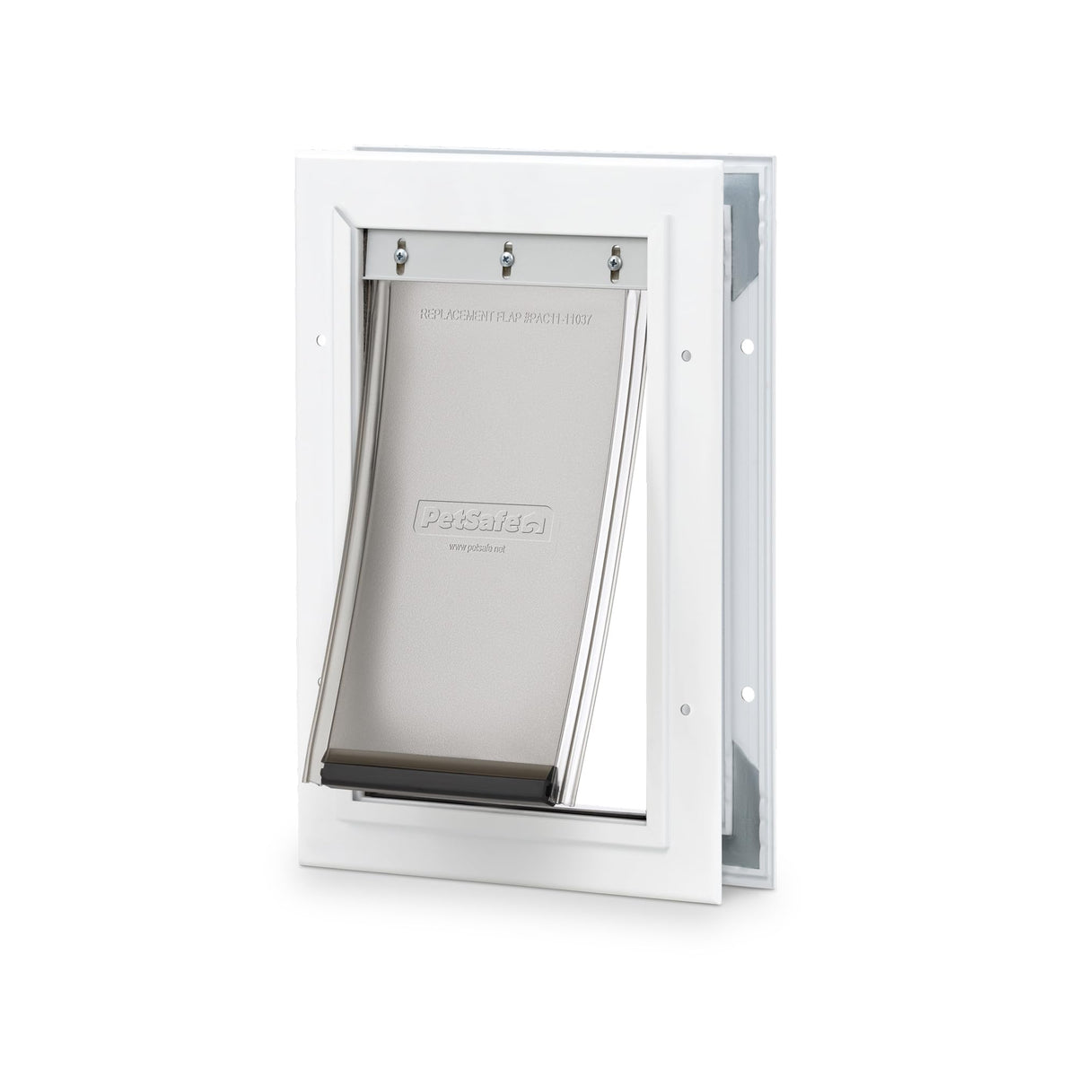 PetSafe Freedom Aluminum Dog & Cat Door, Pets up to 100 lbs, Large, White