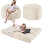 Bean Bag Chairs for Adults - Giant Bean Bag Convertible Floor Sofa