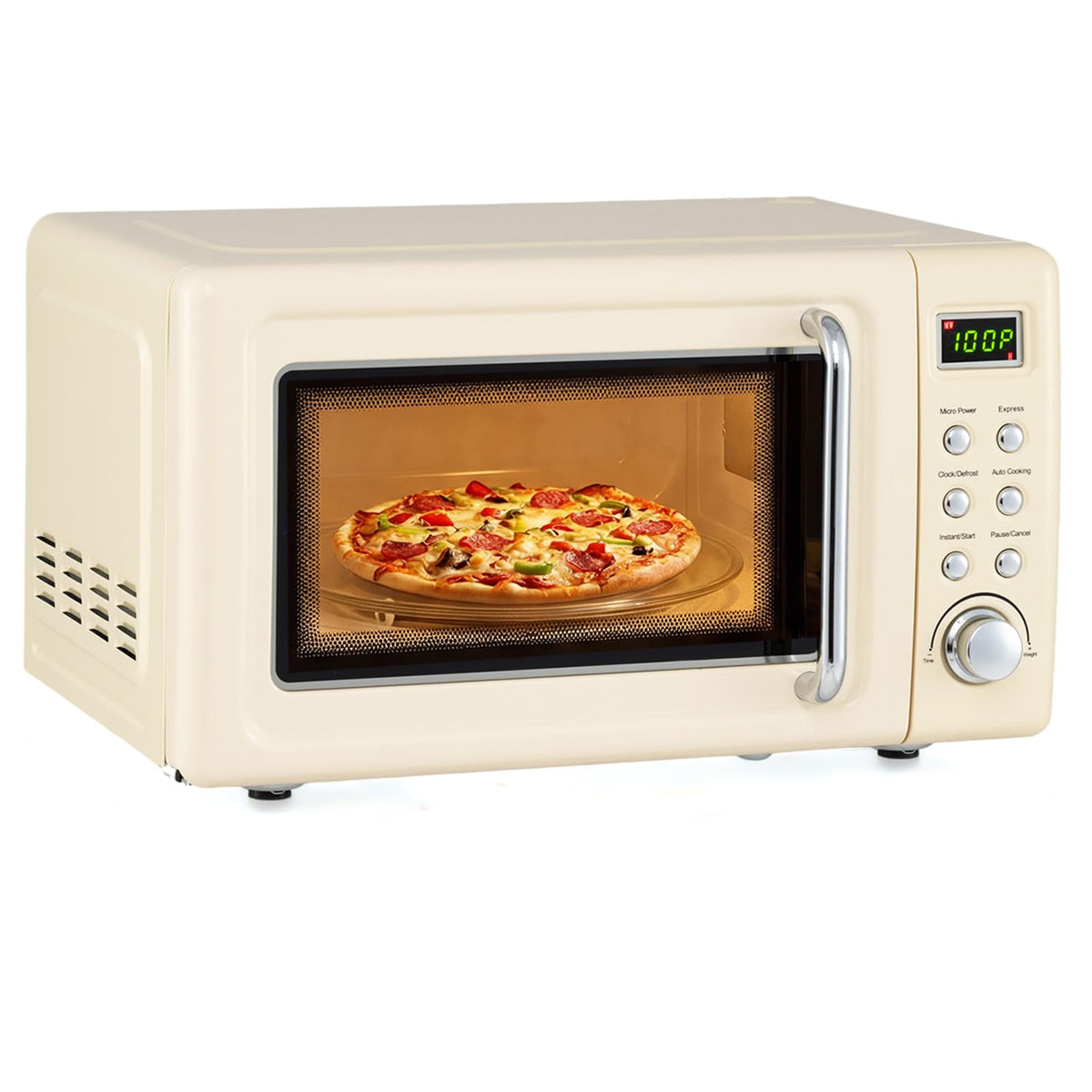 0.7Cu.ft Mini Microwave Countertop w/ 5 Micro Power, 700W