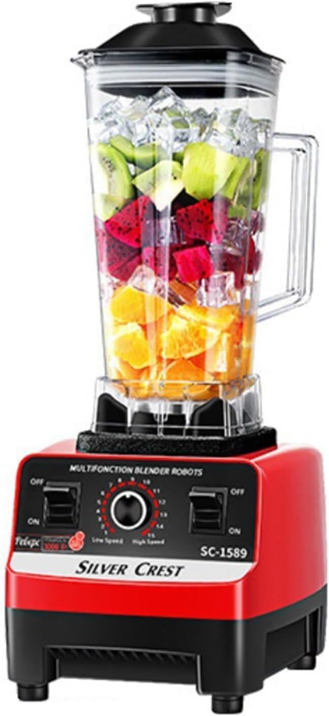 Heavy Duty Professional Blender, Peak 2200W Commercial Grade Bar Blender With 70Oz Container For Shakes, Smoothies, Ice Crushing, Frozen Fruits, Soups, Dry Grinding (Black)