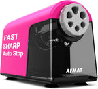 AFMAT 6 Holes Electric Pencil Sharpener and Robot Pencil Sharpener