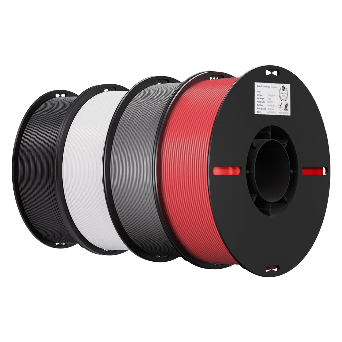 Creality PLA 3D Printer Filament, Multicolor, 12-Pack, 12KG Total