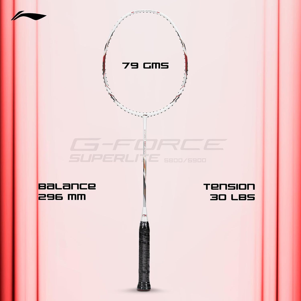 LI-NING G-Force 5900 Superlite Strung Badminton Racquet 5U G6