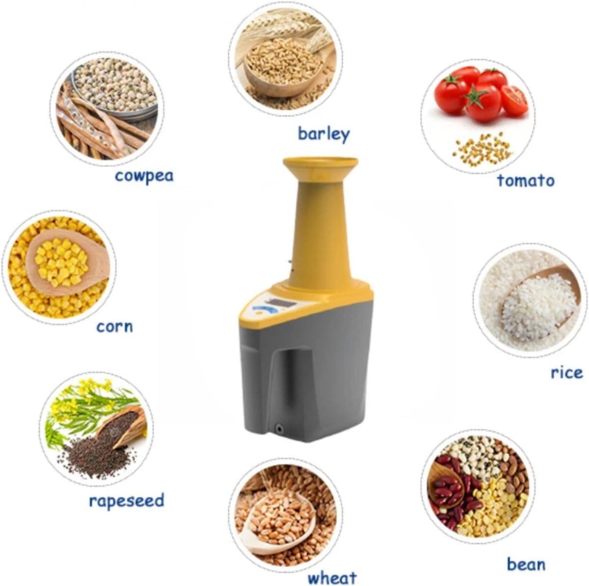 GOYOJO Grain Moisture Meter Portable Moisture Tester 3-35% Range 0.1% Accuracy Accurately Tests 24 Kinds of Grains Wheat, Corn, Rice Moisture Tester