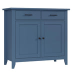 HORSTORS Farmhouse Kitchen Storage Cabinet, Small Buffet, Coffee Bar, White