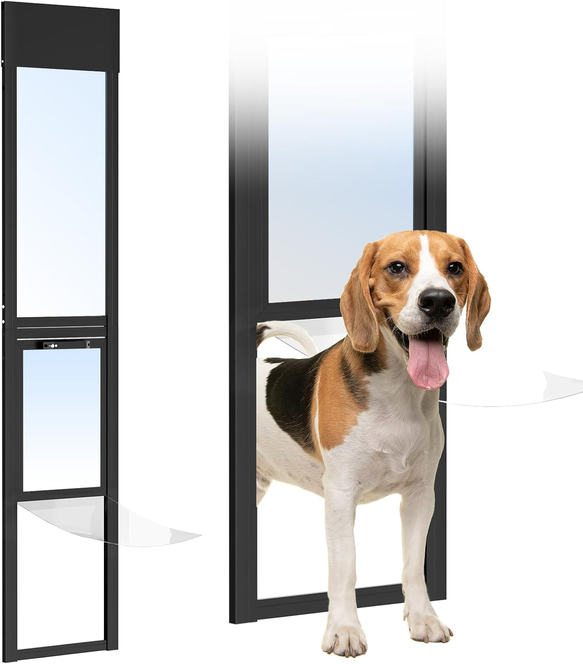 DoCred Dog Door for Sliding Glass Door, 86 5/8" to 92 1/2"