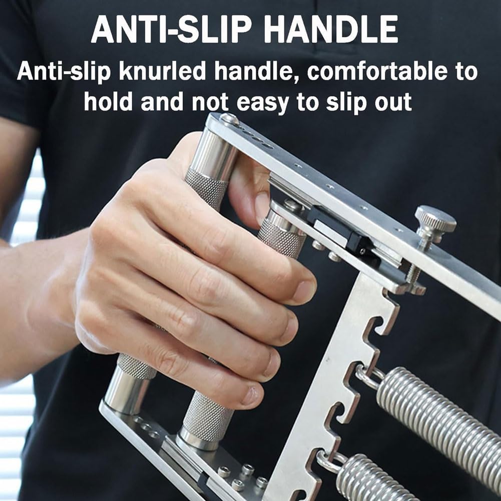 Strengthen Hand Grip Exerciser, Stainless Steel Hand Grip Strengthener, Maximum Load 330Lbs/150kg, 4mm-30mm Grip Distance Adjustable, for Wrist Forearm Finger Muscle Training