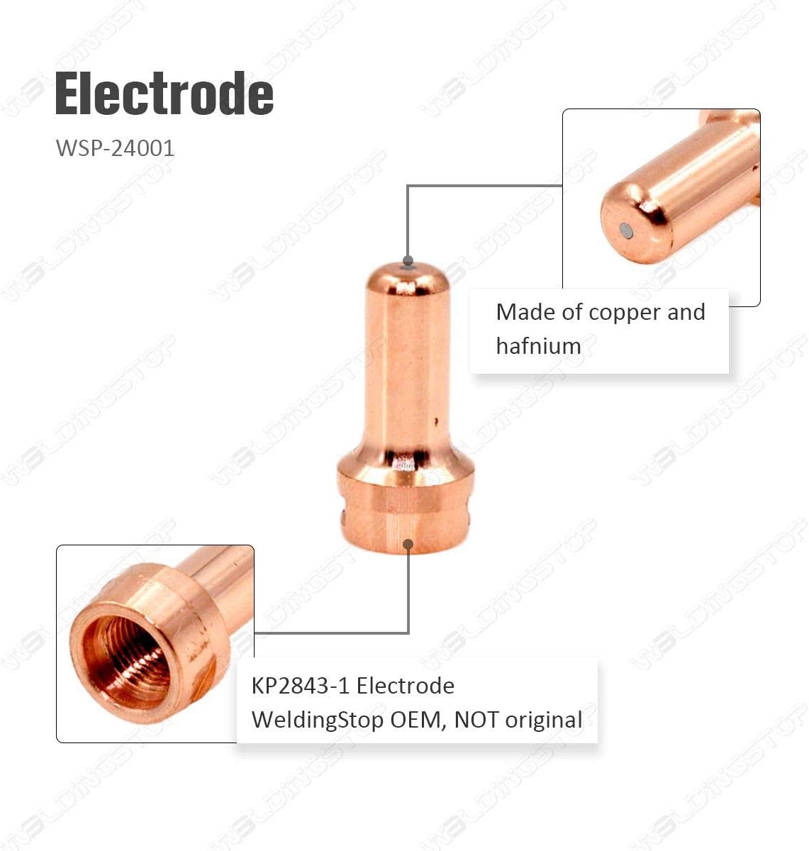 WS Pack-20 Tomahawk 625 Plasma Cutter LC40 Electrode & Tips Fit Lincoln Torch 40A