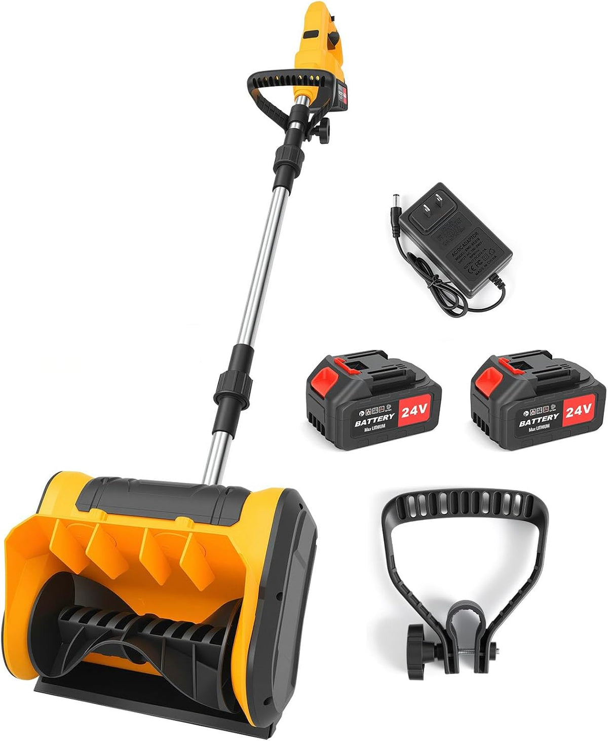 ALSO GO 21V Electric Cordless Snow Shovel, 11-Inch with 2 x 4.0Ah Batteries