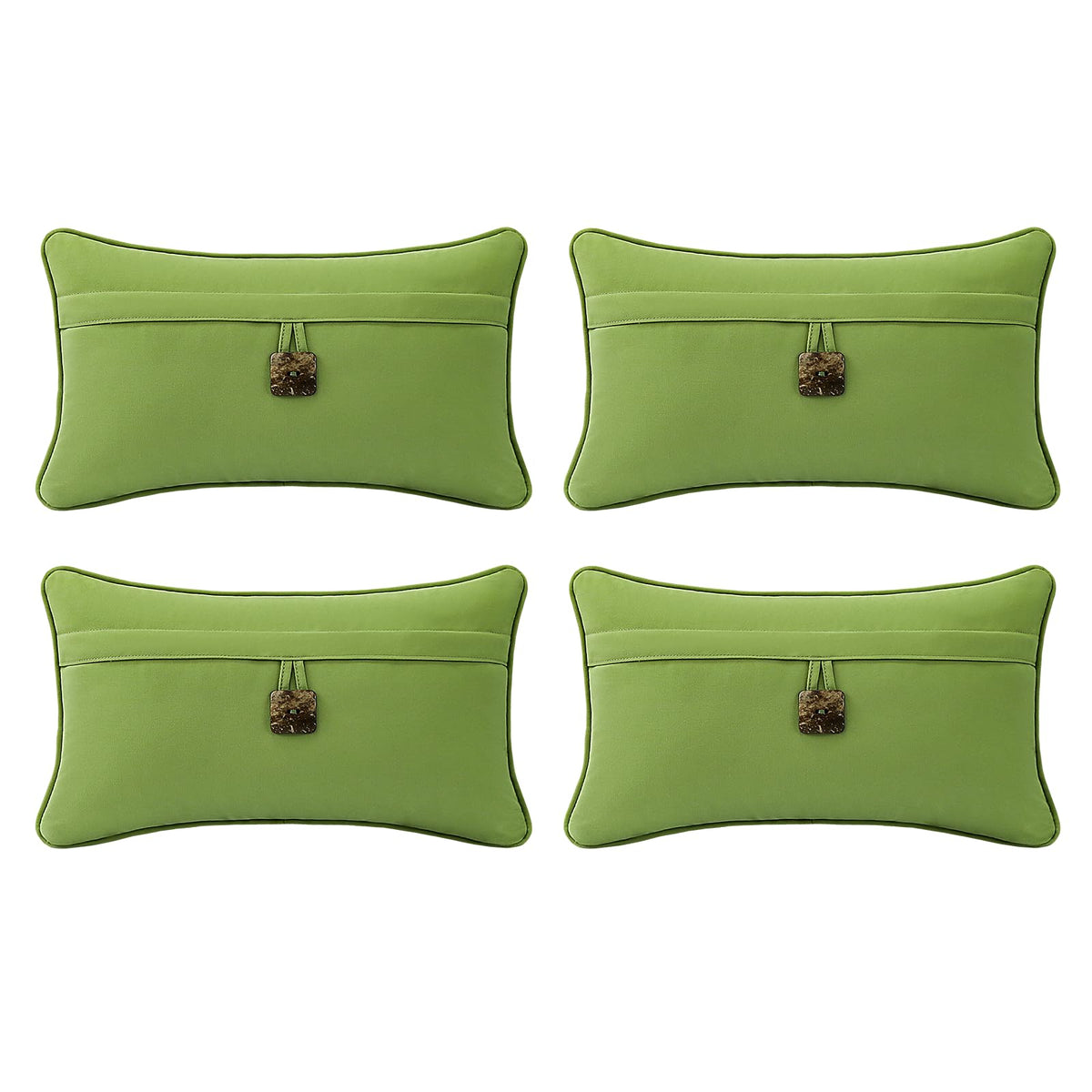 Outdoor Sunbrella Decorative Pillows Pack of 4, 20" x 12" Outdoor Pillow Set for Couch Bed Throw Patio Sofa, Airies Marble
