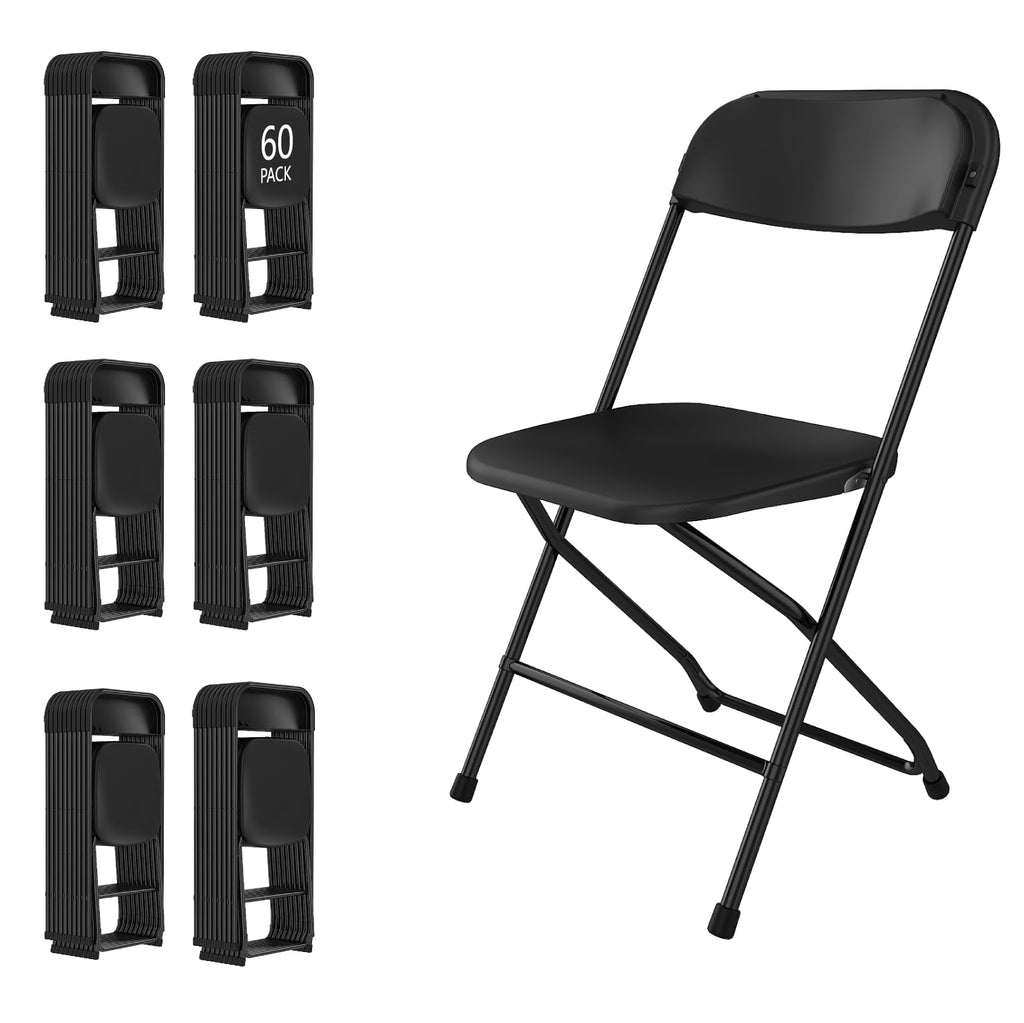10 Pack White Folding Chairs for School Events Wedding Party Picnic
