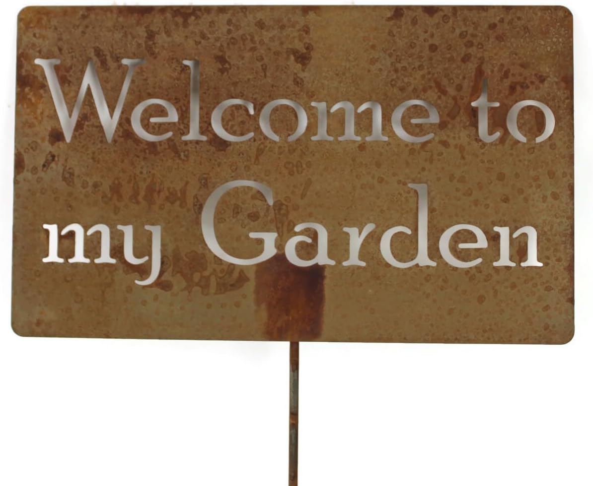 Funny Garden Stake 20 to 33 Inches Tall (Gardener Wanted, XL 33" Tall)
