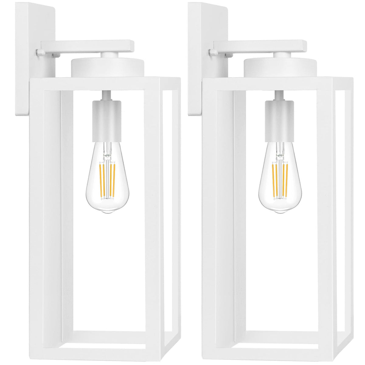 BesLowe 23.9" Extra Large Size Outdoor Wall Light Fixture, Exterior Lighting Fixture Porch Sconce Wall Mounted, Waterproof Outdoor Wall Lantern, Outside Light for House Patio Front Door Garage, Black