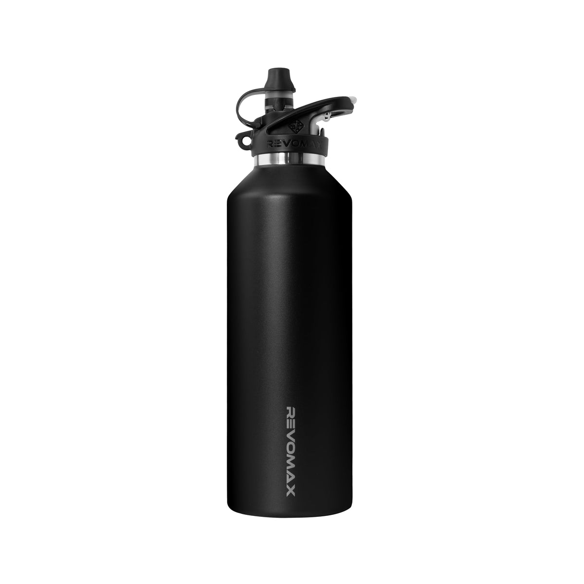 Revomax Titanium Series 20oz (592ml) Insulated Water Bottle, One-Hand Flash Release, Double Wall Vacuum Flask, 36H Cold 18H Hot, Leakproof, BPA Free, Lightweight for Gym, Travel, School - Oxidized