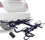 Stromberg Carlson BC-204HD Heavy Duty Platform Mount Bike Rack – Folding Hitch Carrier for 4 Bikes, Fits 2" Hitch Receiver, Durable Transport Solution, Compatible with Cars, SUVs, Truck and Trailer