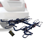 Stromberg Carlson BC-204HD Heavy Duty Platform Mount Bike Rack – Folding Hitch Carrier for 4 Bikes, Fits 2" Hitch Receiver, Durable Transport Solution, Compatible with Cars, SUVs, Truck and Trailer