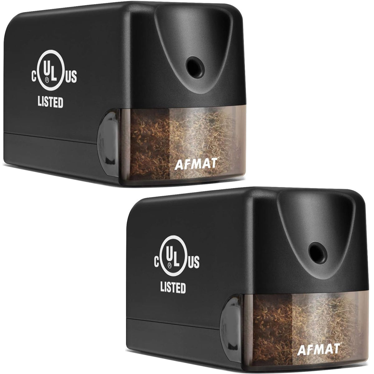 AFMAT 3 Pack Electric Pencil Sharpener PS13, Heavy Duty Pencil Sharpener for Classroom, 6.5-8mm No.2/Colored Pencils, UL Listed, 10,000+ Sharpenings for Home, Office, School