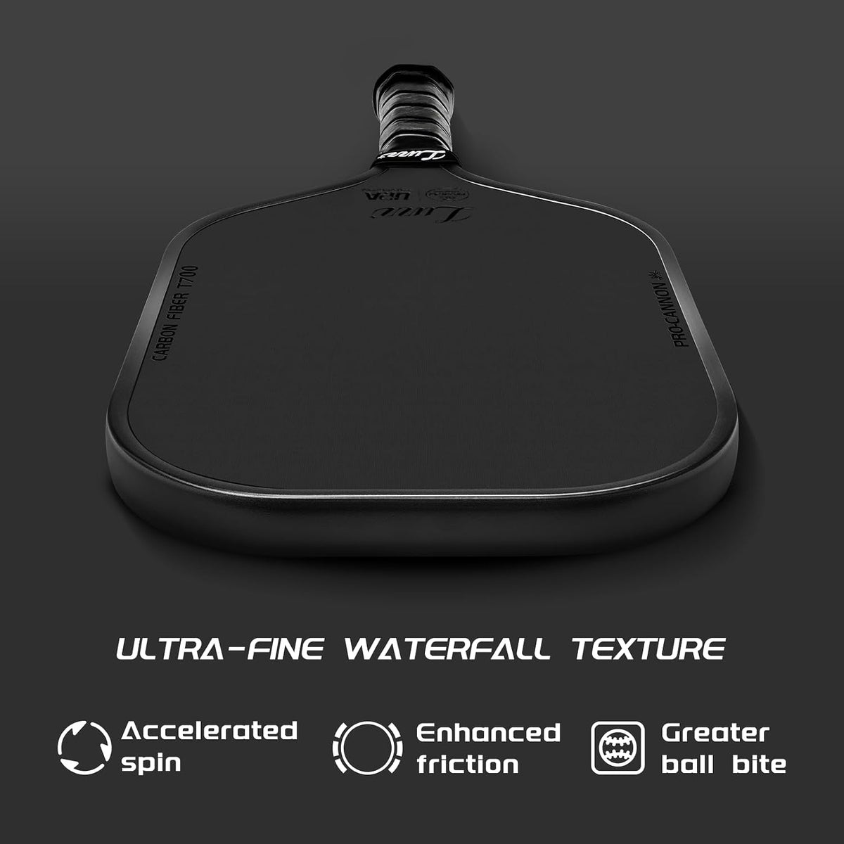 Luzz Pickleball Paddle Cannon Thermoformed T700 Carbon Fiber Honeycomb Core