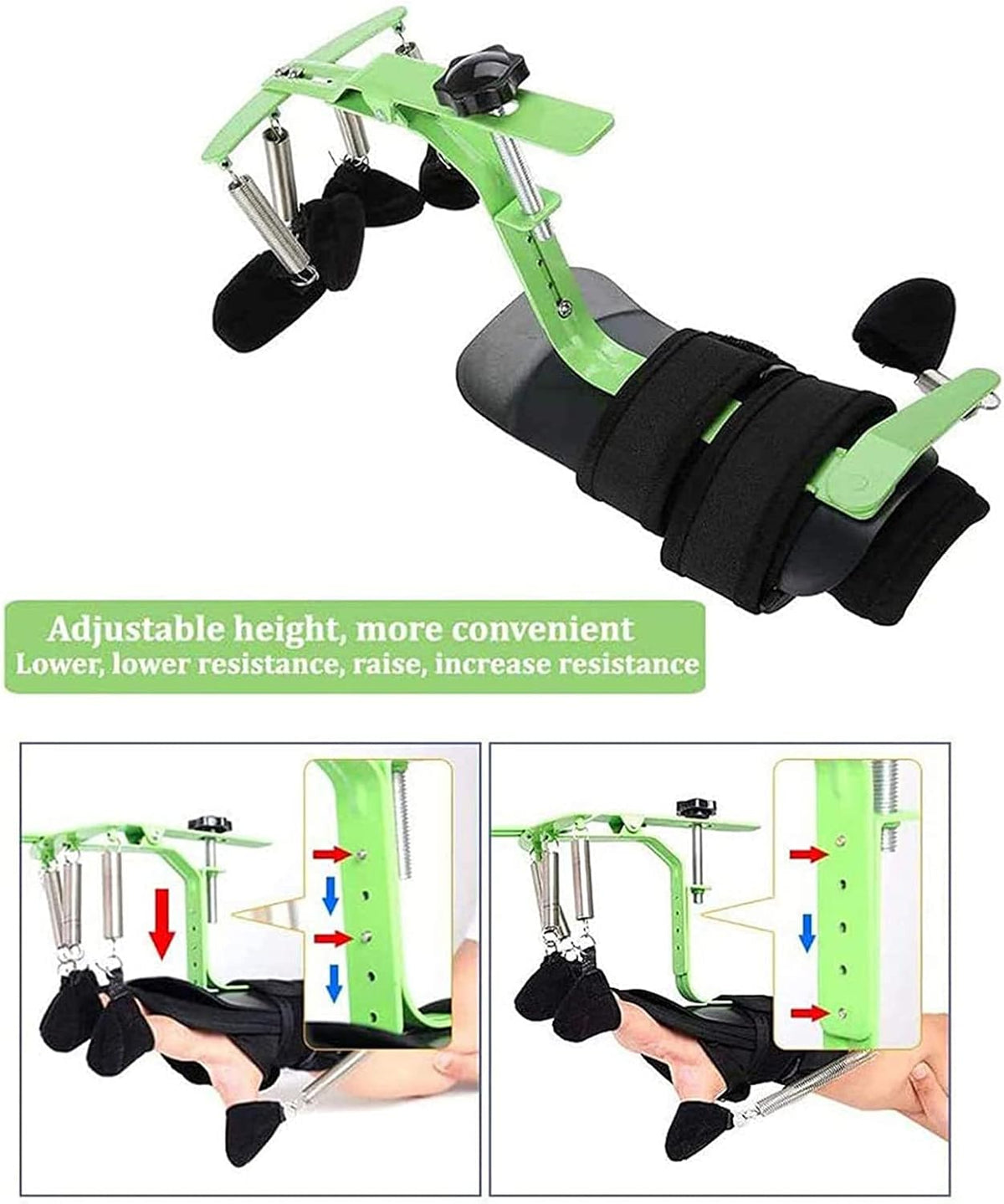 Hand Wrist Rehabilitation Training Equipment Adjustable Hand Grip Strengthener Finger Training Device for Stroke Hemiplegia Patients Tendons Exercise