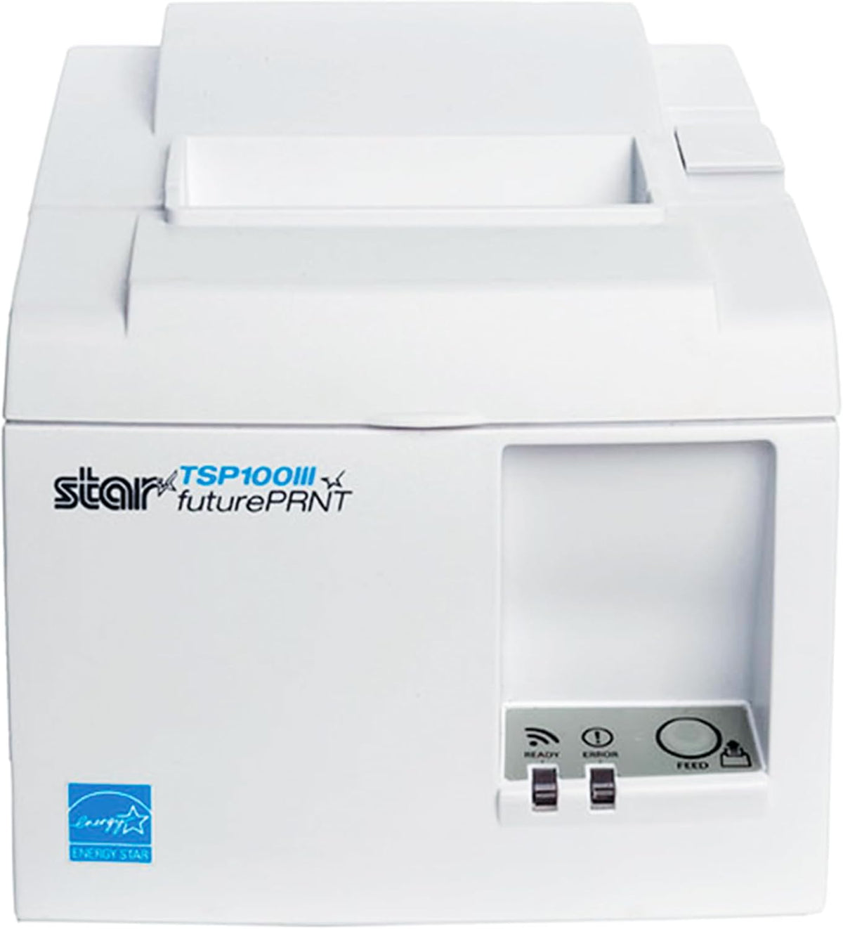 Star Micronics TSP143IIIU USB Thermal Receipt Printer with Device and Mfi USB Ports, Auto-cutter, and Internal Power Supply - White