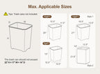 ZIFTY Pull Out Trash Can Cabinet for 13 Gallon Bin, Laundry Hamper, White