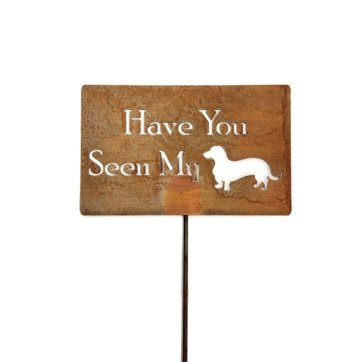 Funny Garden Stake 20 to 33 Inches Tall (No Pesticides Please, XL 33" Tall)